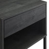 Fynn Bedside 1-Drawer Nightstand with Storage Shelf, 18"W x 25.75"H - Brown/Black | Table de nuit Fynn de 18 po (l) x 25,75 po (H) à 1 tiroir avec tablette de rangement - brune et noire
