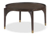 Neeva 36" Modern Round Coffee Table - Dark Brown Birch | Table à café ronde moderne Neeva de 36 po - bouleau brun foncé | NEEVACTB