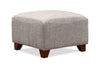 Zello 22" Linen-Look Fabric Ottoman - Linen | Pouf Zello de 22, po en tissu d'apparence lin - Lin