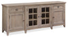 Wesley 80\" Traditional TV Stand with Storage and Cable Management for TVs up to 85\" - Dovetail Grey