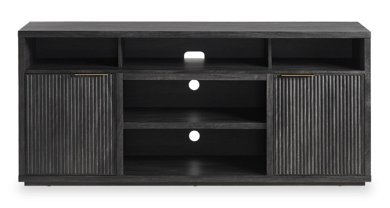 Brenner 64\" TV Stand with Storage and Cable Management for TVs up to 60\" - Charcoal
