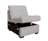 Vault 6-Piece Left-Facing Sectional with Sofa Bed Loveseat, Two Storage Chairs and Storage Chaise - Grey | Sofa sectionnel de gauche Vault 6 pièces avec causeuse-lit, 3 fauteuils de rangement et fauteuil long de rangement - gris
