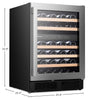 Hisense 4.9 Cu. Ft. 46-Bottle Dual-Zone Wine Cooler with Wi-Fi - Stainless Steel - HWD046N6SS | Refroidisseur à vin à 2 zones Hisense de 4,9 pi3 pour 46 bouteilles avec Wi-Fi - acier inoxydable - HWD046N6SS | HWD046NS
