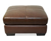 Classico 30" Genuine Leather Ottoman with Wood Legs Ottoman – Tobacco | Pouf Classico de 30 po en cuir véritable avec pattes en bois - tabac