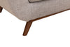 Kort & Co. Freeman 88" Linen-Look Fabric Sofa with Wood Base and Tufted Back Cushions - Dove White | Sofa Freeman Kort & Co. de 88 po en tissu d’apparence lin avec pattes en bois et coussins de dossier capitonnés - blanc colombe