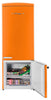 Unique Classic Retro 28" 17 Cu Ft. Bottom Mount Refrigerator - Orange - UNQ-455L O AC | Réfrigérateur Classic Rétro d’Unique de 28 po et de 17 pi3 à congélateur inférieur - orange - UNQ-455L O AC