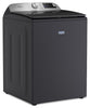 Maytag 6.0 Cu. Ft. Smart Top-Load Washer and 7.4 Cu. Ft. Gas Dryer – Midnight Steel  | Laveuse intelligente à chargement par le haut de 6,0 pi3 et sécheuse à gaz de 7,4 pi3 de Maytag - acier minuit