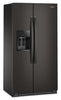 Whirlpool 36" 21 Cu. Ft. Side-by-Side Refrigerator - Black Stainless - WRSC5536RV | Réfrigérateur Whirlpool de 21 pi³ et de 36 po à compartiments juxtaposés - acier inoxydable noir - WRSC5536RV