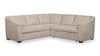 Envy 2-Piece Chenille Fabric Right-Facing Sleeper Sectional - Almond Beige | Sofa-lit sectionnel de droite Envy 2 pièces en tissu de chenille - beige amande