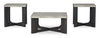 Sherman 35.5” Modern 3-Pack Coffee + 2 End Tables - Grey | Ensemble de 3 tables modernes Sherman de 35,5 po, table à café et 2 tables de bout - gris