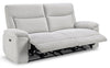 Spencer 80.9" Chenille Fabric Power Reclining Sofa - Grey | Sofa à inclinaison électrique Spencer de 80,9 po en tissu de chenille - gris