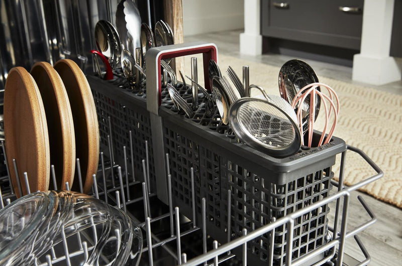 KitchenAid 24\" 44 dBA Dishwasher with 360° Max Jets™ Third Rack - PrintShield™ Stainless - KDTS724SPS