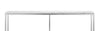 Sampson 72" Modern Marble Sofa Table - White | Table de salon moderne Sampson en marbre de 72 po - blanc