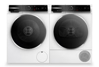 Bosch 500 Series 2.4 Cu. Ft. Front-Load Washer and 4 Cu. Ft. Heat Pump Dryer