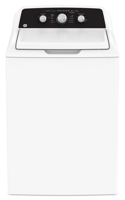 GE 4.4 Cu Ft. Top Load Washer and 6.2 Cu. Ft. Electric Dryer with SaniFresh