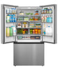 Midea 22.6 Cu. Ft. 33” Counter-Depth French Door Refrigerator with Ice Maker - MRF23I7AST | Réfrigérateur Midea de 22,6 pi3 et de 33 po de profondeur comptoir à portes françaises avec machine à glaçons - MRF23I7AST