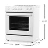 Danby 5.0 Cu. Ft. Smooth Top Electric Range - White - DRRM300WC | Cuisinière électrique Danby de 5,0 pi³ à surface lisse - blanche - DRRM300WC