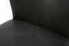 Arlo Dining Chair with Vegan Leather Fabric - Charcoal | Chaise de salle à manger Arlo en tissu de cuir végétalien - anthracite