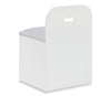 Quinn Platform Bed with Bookcase Headboard, Built-in Desk & Stool, White - Twin Size | Lit plateforme Quinn avec tête de lit bibliothèque, bureau intégré et tabouret, blanc - format lit simple