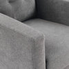 Cosmo 34" Fabric Chair with Tufted Back Cushion - Charcoal | Fauteuil Cosmo de 34 po en tissu avec coussin de dossier capitonné - anthracite