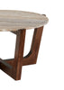 Haydon 36” Modern Coffee Table with Natural Marble - Warm Brown | Table à café moderne Haydon de 36 po avec marbre naturel - brun chaleureux