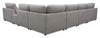 Voyage Modular 7-Piece Left-Facing Fabric Sectional with Console and Removable Back Cushions – Taupe | Sofa sectionnel modulaire de gauche Voyage 7 pièces en tissu avec console et coussins de dossier amovibles - taupe