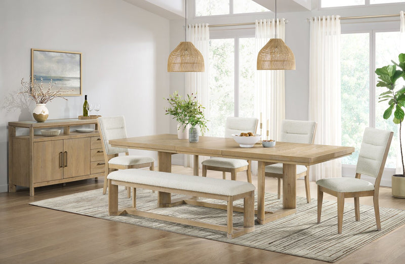 Aspen Dining Chair with Fabric Seat & Back - Natural