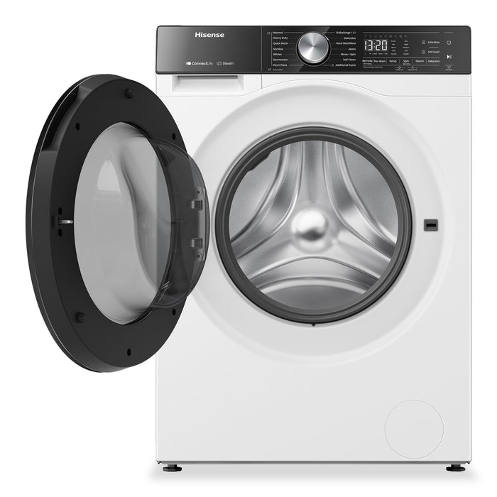 Hisense 24\" 3.1 Cu. Ft. Front Load Washer with Steam Wash - White - WF5S2845BW