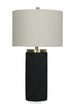 Gwen 14" Table Lamp with Linen Shade – Black | Lampe de table Gwen de 14 po avec abat-jour en lin - noire