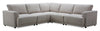 Voyage Modular 5-Piece Fabric Sectional with Removable Back Cushions – Taupe  | Sofa sectionnel modulaire Voyage 5 pièces en tissu avec coussins de dossier amovibles - taupe