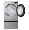LG 7.4 Cu. Ft. Smart Front-Load Electric Dryer with AI Sensory Dry - Graphite Steel - DLEX5800V | Sécheuse électrique intelligente LG à chargement frontal de 7,4 pi3 avec AI Sensor DryMC - acier graphite - DLEX5800V