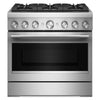 KitchenAid 5.1 Cu. Ft. Dual Fuel Range with No Preheat Air Fry – Stainless Steel - KFDS936SSS  | Cuisinière hybride KitchenAid de 5,1 pi3 avec friture à air sans préchauffage - acier inoxydable - KFDS936SSS