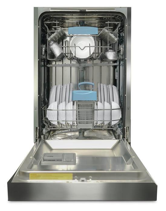 Danby 18\" 51 dBA Front-Control Built-In Dishwasher - Stainless Steel - DDW18D1ESS