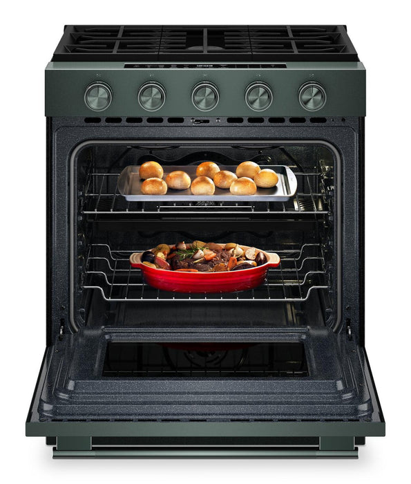 KitchenAid 30\" 5.0 Cu. Ft. Slide-in Gas Range with Convection Modes - Juniper - KSGS530SJP