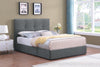 Amos Upholstered Headboard in Charcoal Fabric, Tufted - King Size | Tête de lit rembourrée Amos en tissu anthracite capitonné - format très grand lit