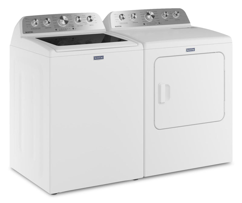 Maytag 5.4 Cu Ft. Top Load Agitator Washer and 7.0 Cu. Ft. Pet Pro Electric Dryer – White - MATL56WW
