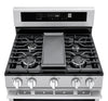 LG 6.3 Cu. Ft. Smart Gas Range with Air Fry – Fingerprint Resistant Stainless Steel - LRGN6325X | Cuisinière intelligente à gaz LG de 6,3 pi3 avec friture à air - acier inoxydable résistant aux traces de doigts - LRGN6325X