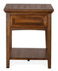 Hanson 20” Traditional Pine End Table with Storage - Toasted Nutmeg | Table de bout traditionnelle Hanson de 20 po en pin - muscade grillée