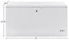 GE 15.7 Cu. Ft. Manual Defrost Chest Freezer - FCM16SLWW | Congélateur coffre GE à dégivrage manuel de 15,7 pi3 - FCM16SLWW | FCM16SLW