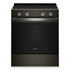 Whirlpool 30\" 5.3 Cu. Ft. Electric Range with Air Cooking – Black on Stainless - YWSES5030SV
