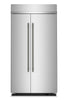 Kitchenaid 42" 25.5 Cu. Ft. Built-In Side-by-Side Refrigerator – Stainless Steel - KBSN742SPS | Réfrigérateur encastré KitchenAid de 25,5 pi3 et de 42 po à compartiments juxtaposés - acier inoxydable - KBSN742SPS