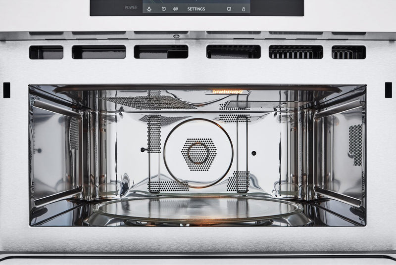 LG Studio 30\" 6.4 Cu. Ft. Electric Combination Wall Oven with True Convection - Essence White - WCES6428N