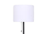 Solana 64” Modern Metal Acrylic Portable Indoor/Outdoor Floor Lamp with USB Port - Black | Lampe à pied pour l’intérieur et pour l’extérieur moderne portable Solana de 64 po en métal et en acrylique avec port USB  - noire