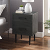Brax Bedside 2-Drawer Nightstand, 18"W x 25.75"H - Black | Table de nuit Brax de 18 po (l) x 25,75 po (H) à 2 tiroirs - noire