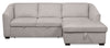 Envy 2-Piece Right-Facing Chenille Fabric Sleeper Sectional with Storage Chaise - Fog Grey | Sofa-lit sectionnel de droite Envy 2 pièces en tissu de chenille avec fauteuil long de rangement - gris brouillard