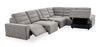 Shaquille O’Neal Home Prestige 7-Piece Right-Facing Sectional with Power Reclining and Power Sliding – Grey | Sofa sectionnel de droite Prestige de Shaquille O’Neal Home 7 pièces avec inclinaison et coulissement électrique - gris