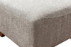 Zello 22" Linen-Look Fabric Ottoman - Linen | Pouf Zello de 22, po en tissu d'apparence lin - Lin