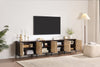 Sonora 4-piece TV Stand with Storage for TVs up to 100"- Dark Oak | Meuble pour téléviseur Sonora 4 pièces avec rangement pour téléviseurs jusqu’à 100 po- chêne foncé