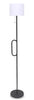 Solana 64” Modern Metal Acrylic Portable Indoor/Outdoor Floor Lamp with USB Port - Black | Lampe à pied pour l’intérieur et pour l’extérieur moderne portable Solana de 64 po en métal et en acrylique avec port USB  - noire