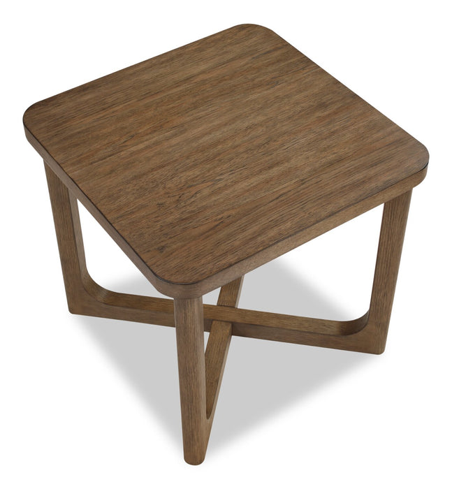 Maxwell 24\" End Table - Light Brown Hickory